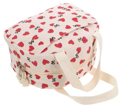Produktbild von Tragbare Kühltasche Auslaufsicher Isolierte Lunchbox mit Erdbeerdesign Thermotasche für Lebensmittelaufbewahrung Picknick Camping Arbeit