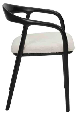 Produktbild von Schwarz-Weiße Esszimmer Stühle  Küchen Sitz Möbel Metallstühle