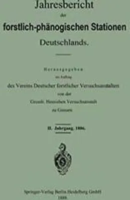 Obrázek produktu pro Jahresbericht der forstlich-phänologischen Stationen Deutschlands