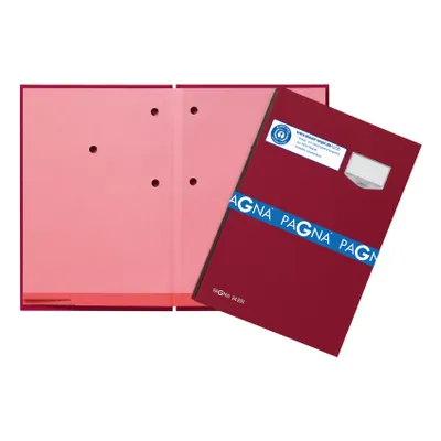 Obrázok produktu pre Pagna® 24201-01 Podpisový priečinok DE LUXE - 20 vreciek, A4, ľanový obal, červená farba