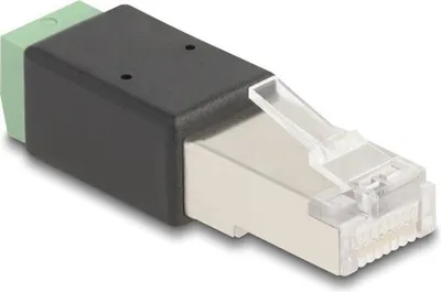 Produktbild von DELOCK RJ45 Stecker zu Terminalblock Adapter 2 Pin