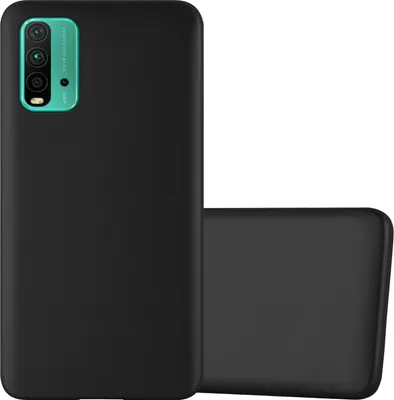 Produktbild von Cadorabo Schutzhülle für Xiaomi RedMi 9T / POCO M3 Hülle in Schwarz Handyhülle TPU Silikon Etui Cover Case