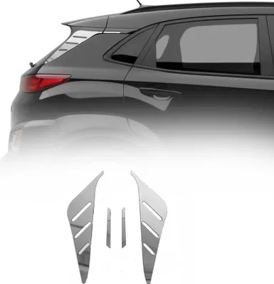 Image de Couvercle aile becquet latéral fenêtre arrière Hyundai Kona 2017-20 inox chromé