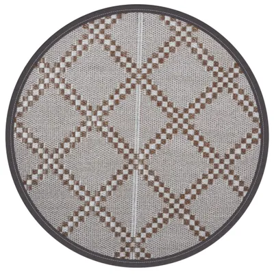 Produktbild von Outdoor-Teppich ARAKIL Braun Ø160 cm PP