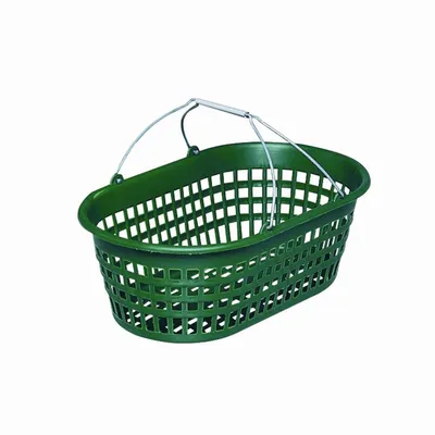 Produktbild von Erntekorb, Gartenkorb Kunststoff, 51 x 31 x 18 cm, 28 Liter, oval, grün