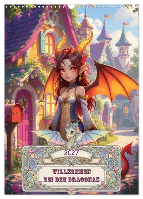 Produktbild von Willkommen bei den Dragonas (Wandkalender 2027 DIN A3 hoch), CALVENDO Monatskalender