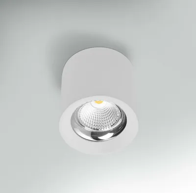 Zdjęcie produktu dla Lampa sufitowa LED CENTURY RONDO, biała, średnica 130 x 155 mm, 25 W, 230 V, 3000 K, 45°C, stopień ochrony IP20