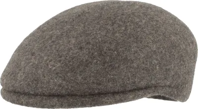 Produktbild von Filz-Duck Cap aus reiner Wolle von Hut-Breiter, grau, Gr. L