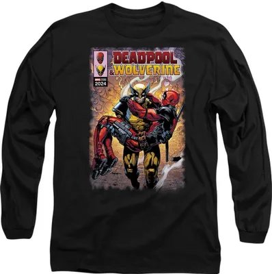 Obrázek produktu pro Deadpool & Wolverine - Tričko "Wolverine Saves Deadpool" pro muže/dámy Uni TV14161 (XXL) (Black)