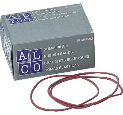 Produktbild von Alco Gummiring Naturkautschuk Ø 50 mm rot 50 g