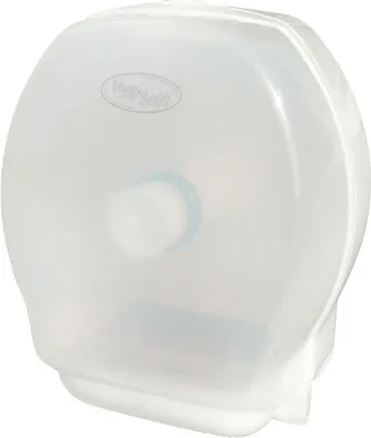 Produktbild von 1x HYGSOFT Toilettenpapier-Spender absperrbar für Jumborollen bis 28 cm Ø weiß