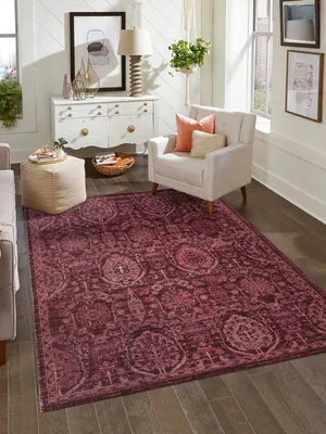 Produktbild von Conceptum Hypnose, Antik 1116 - Burgundy, Teppich (80 x 150), Burgund, 58 % POLYPROYLEN / 32 % BAUMWOLLE / 10 % POLYESTER, 80 x 150 cm