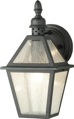 Immagine prodotto di Applique da esterno in vetro nero E27 60W Polruan Elstead