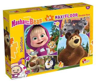 Zdjęcie produktu dla Puzzle Masza i niedźwiedź 2w1