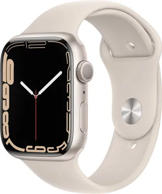 Produktbild von Apple Watch Series 7 OLED 45 mm Digital Touchscreen Beige WLAN GPS