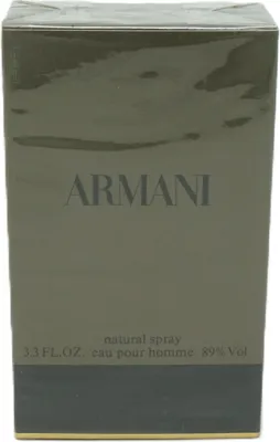 The image shows the front of a perfume box.