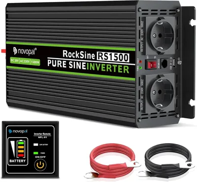 Immagine prodotto di Convertitore di potenza a onda sinusoidale pura da 1500 W, da corrente continua 24 V a corrente alternata 220 V/230 V