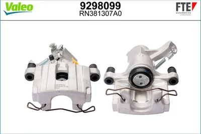 Produktbild von FTE Bremssattel Hinten Links für OPEL Vectra C Limousine (Z02) Ø38mm Grau 9298099
