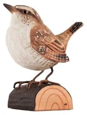 Produktbild von Wildlife Garden DecoBird Zaunkönig handgeschnitzt