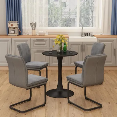 A dining set in a kitchen setting.
