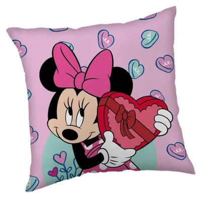 Zdjęcie produktu dla Poszewka na poduszkę Disney Minnie o wymiarach ok. 40 x 40 cm