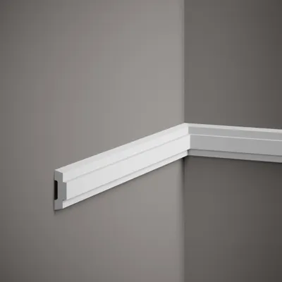 Produktbild von PROVISTON | Zierleiste Polystyrol | 15 x 45 x 2000 mm | Weiß | Wandleiste