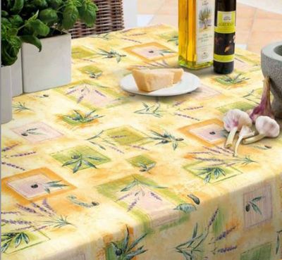 friedola Wachstuchtischdecke 100x140 cm Gartentischdecke  Muster Lavender