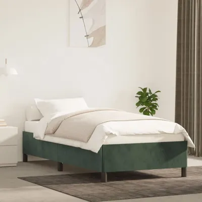 Produktbild von Bettgestell Dunkelgrün 90x190 cm Samt , Klassische Betten Design 2024