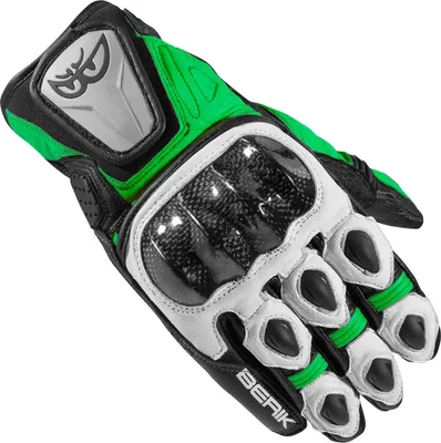 Zdjęcie produktu dla Rękawice motocyklowe Berik Namib, czarny/biały/zielony, 2XL