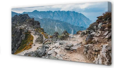 Produktbild von Leinwandbild 120x60 Wandkunst Berge