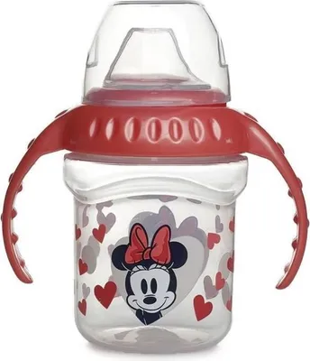 Image de Tasse à Poignée Thermobaby Sippy, 250 ml, Bec Silicone, Anti-Fuites, Minnie