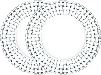 Immagine prodotto di Nachtmann Vorteilsset 2 x  2 Glas/Stck Fahnenteller 4092/32cm Bossa Nova  93511 und Geschenk + Spende