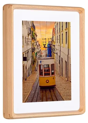 Obrázek produktu pro Rám na fotografie 9 x 7 palců - Bukové dřevo pro stolní nebo nástěnnou montáž
