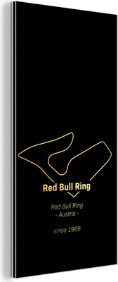 Obrázok produktu pre Nástenná dekorácia Kovový kovový obraz Wall Art 40x80cm Red Bull Ring - Rakúsko - okruh Muchowow Hliníkové obrazy