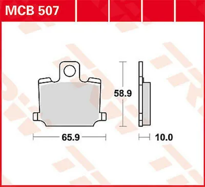 Produktbild von TRW Bremsbeläge Satz Vorne für YAMAHA MOTORCYCLES RD MCB507
