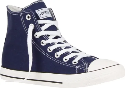 Produktbild von Mytrendshoe Herren High Top Sneakers Schnürer Sportschuhe 72046, Farbe: Dunkelblau Lucky, Größe: 41