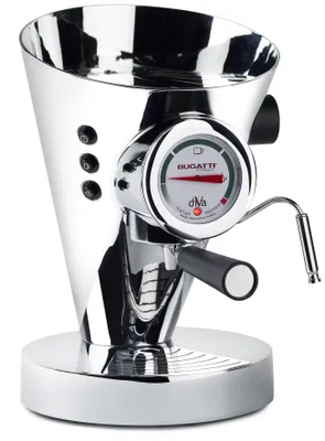 Produktbild von Bugatti DIVA Cromo Espressomaschine, Portionsgerät, Tassenwärmer, Milchaufschäumer