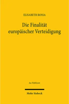 Obrázek produktu pro Die Finalität europäischer Verteidigung
