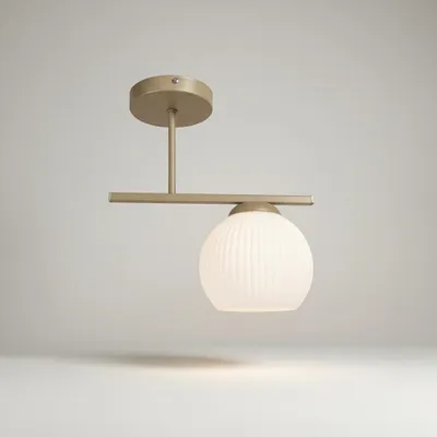 Zdjęcie produktu dla Euro-Lamp Lampa Sufitowa Nexus 1 Kaszmir Klosz Biały prążek PRODUCENT