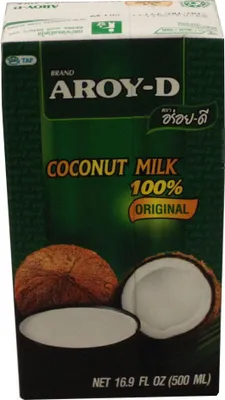 A carton of Aroy-D Coconut Milk.