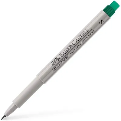 Image de 10x Faber-Castell 152463 Marqueur CD MULTIMARK, soluble dans l'eau, épaisseur de trait : env. 0,4 mm, vert