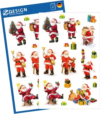 Produktbild von AVERY Zweckform ZDesign Weihnachts-Sticker "Nikolaus"