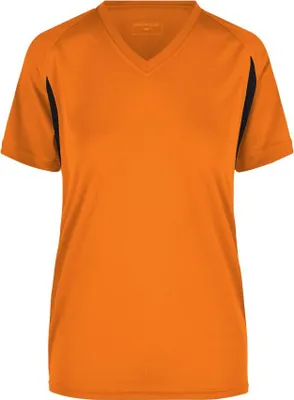 Produktbild von Ladies' Running-T Funktionelles Laufshirt orange/black, Gr. S