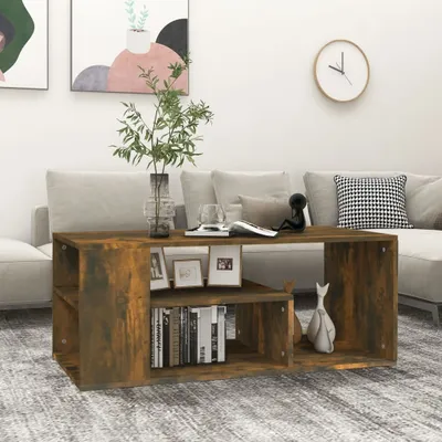 Produktbild von The Living Store Couchtisch Räuchereiche 100x50x40 cm Holzwerkstoff