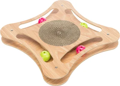 Produktbild von TRIXIE Kratzpappe mit Holzrahmen - diverse - 35 × 4 × 35 cm