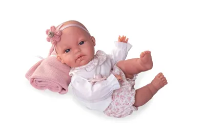 Zdjęcie produktu dla Antonio Juan 70358 TONETA - realistyczna lalka niemowlęca ze specjalną funkcją ruchu i miękkim korpusem z tkaniny - 34 cm