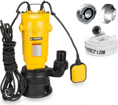 Produktbild von Schmutzwasserpumpe & Schwimmer SET + Schlauch 2" Frischwasser Fäkalienpumpe