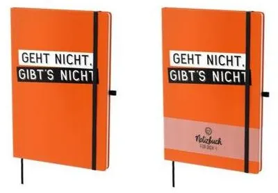 Produktbild von Notizbuch, A5, liniert, Stiftehalter, Lesezeichenband