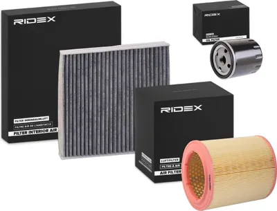 Produktbild von RIDEX Filterset Inspektionspaket Filtersatz für CITROËN Berlingo / Berlingo First (MF, GJK, GFK) passend für PEUGEOT PARTNER Combispace (5F)