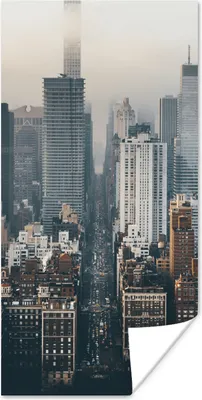 Produktbild von MuchoWow® Poster Skyline von New York 60x120 cm - Wandschmuck